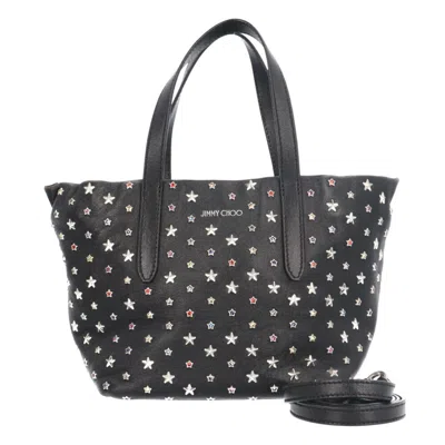 Pre-owned Jimmy Choo Leather Shoulder Bag () In Black