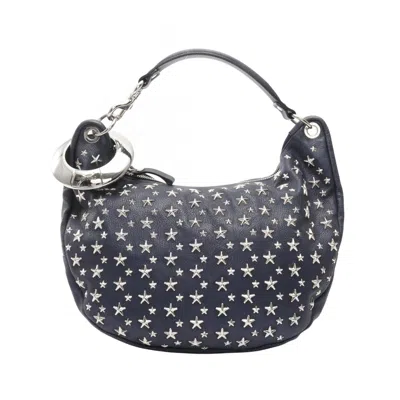 Pre-owned Jimmy Choo Leather Shoulder Bag () In Blue