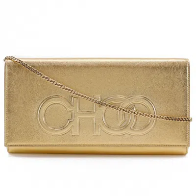 Pre-owned Jimmy Choo Leather Shoulder Bag () In Gold