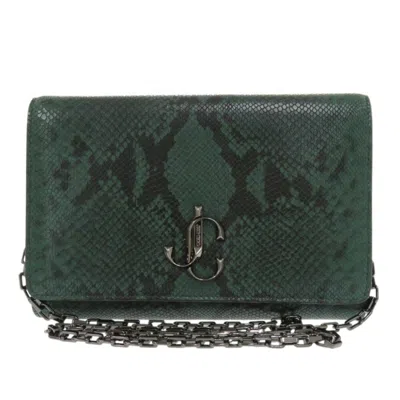 Pre-owned Jimmy Choo Leather Shoulder Bag () In Green