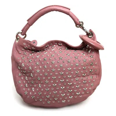 Pre-owned Jimmy Choo Leather Shoulder Bag () In Pink