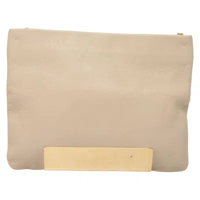 Pre-owned Jimmy Choo Leather Shoulder Bag () In Sand