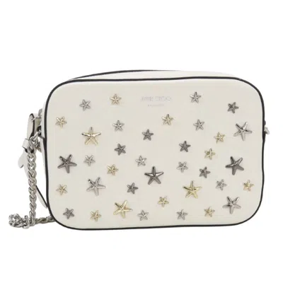 Pre-owned Jimmy Choo Leather Shoulder Bag () In White