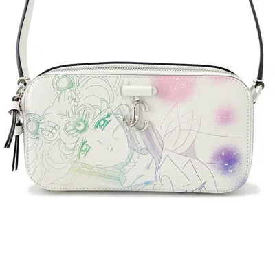 Pre-owned Jimmy Choo Leather Shoulder Bag () In White