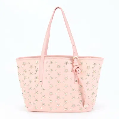 Pre-owned Jimmy Choo Leather Shoulder Bag Tote Bag () In Pink