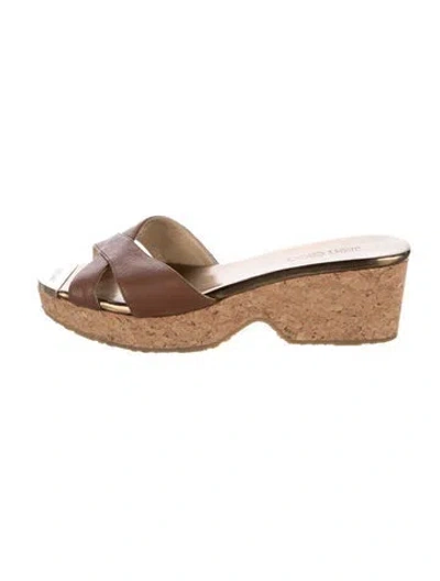 Pre-owned Jimmy Choo Leather Slides