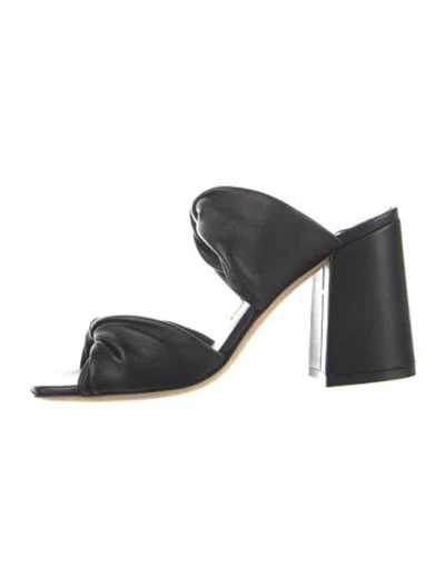 Pre-owned Jimmy Choo Leather Slides In Blue