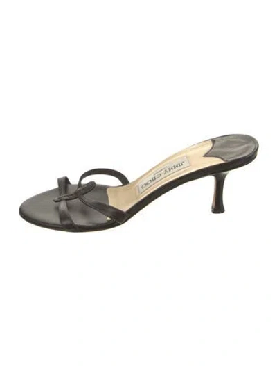 Pre-owned Jimmy Choo Leather Slides In Multi