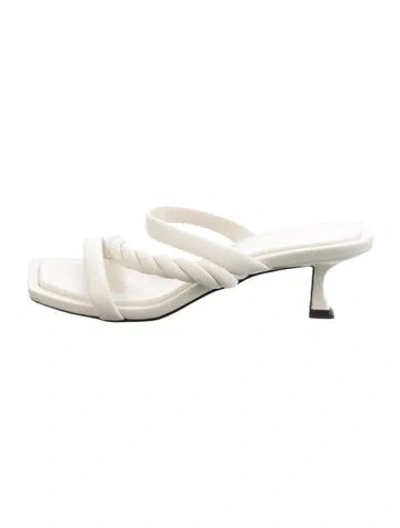 Pre-owned Jimmy Choo Leather Slides In Neutral
