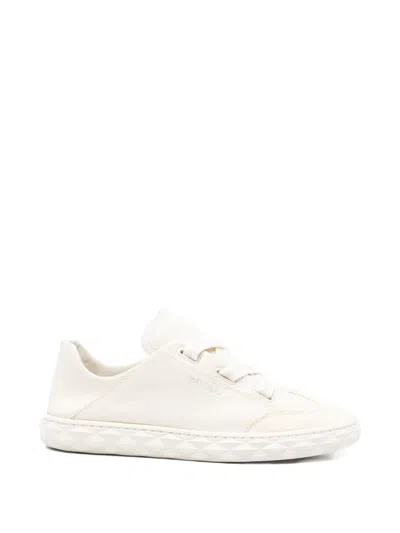 Pre-owned Jimmy Choo Leather Sneakers In Neutral
