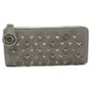 Jimmy Choo Leather Star Studs Wallet In Gray