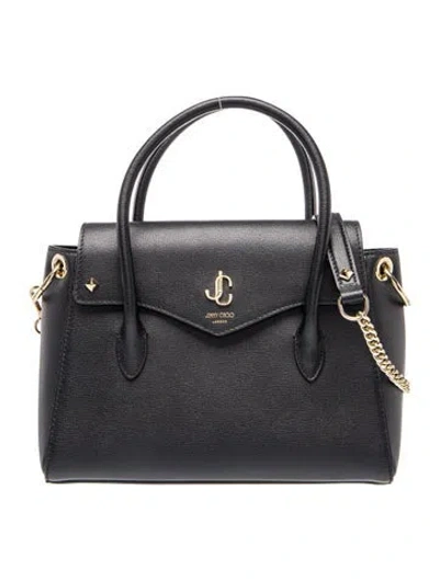 Pre-owned Jimmy Choo Leather Top Handle Bag In Grey