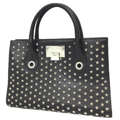 Pre-owned Jimmy Choo Leather Tote Bag () In Black