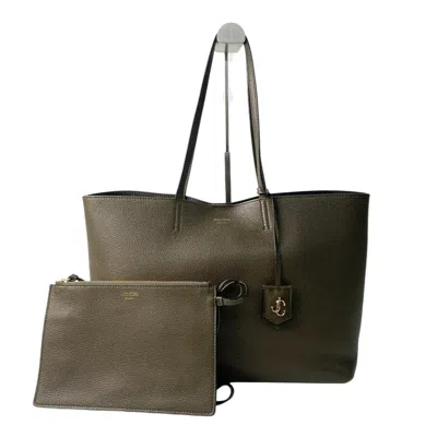 Pre-owned Jimmy Choo Leather Tote Bag () In Green