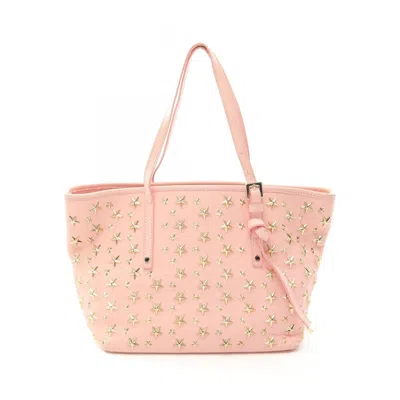 Pre-owned Jimmy Choo Leather Tote Bag () In Pink