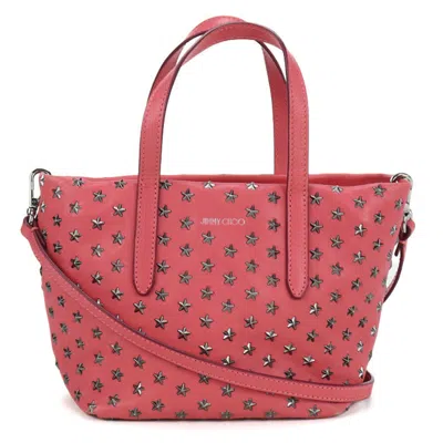 Pre-owned Jimmy Choo Leather Tote Bag () In Pink