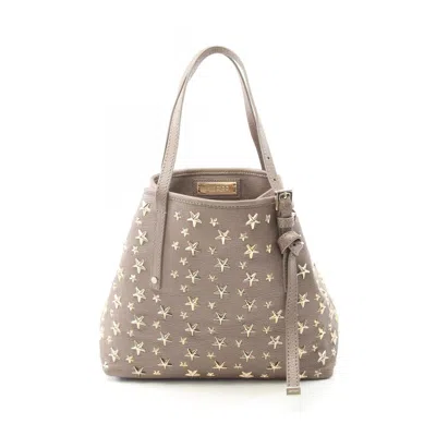 Pre-owned Jimmy Choo Leather Tote Bag () In Sand