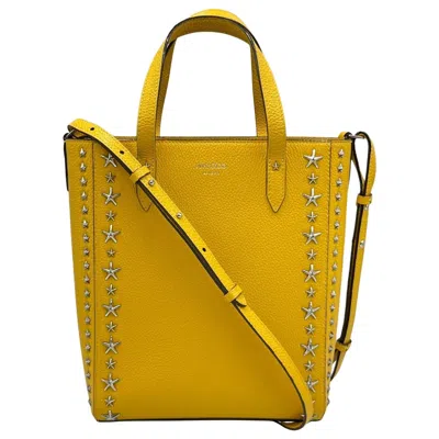 Pre-owned Jimmy Choo Leather Tote Bag () In Yellow