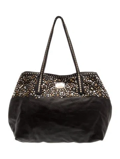 Pre-owned Jimmy Choo Leather Tote In Black