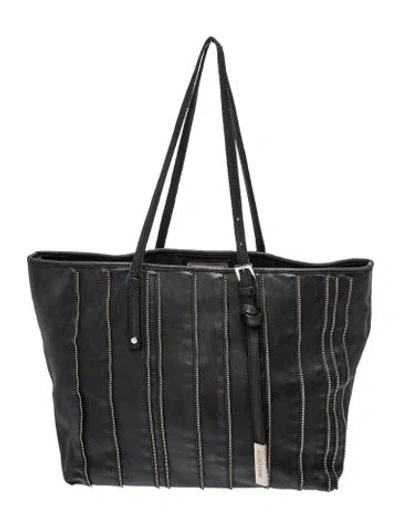 Pre-owned Jimmy Choo Leather Tote In Black