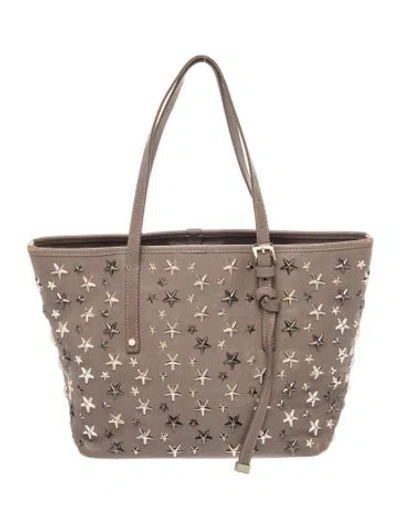 Pre-owned Jimmy Choo Leather Tote In Neutrals