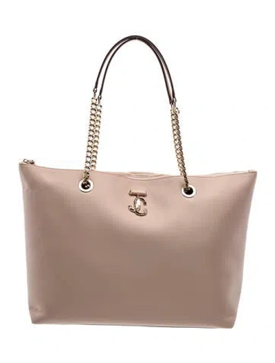 Pre-owned Jimmy Choo Leather Tote In Pink