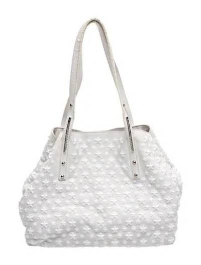 Pre-owned Jimmy Choo Leather Tote In White