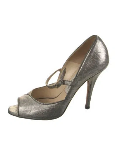 Pre-owned Jimmy Choo Leather T-strap Pumps
