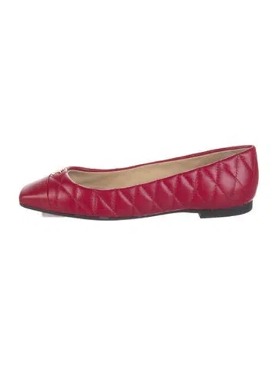 Pre-owned Jimmy Choo Leather Tweed Pattern Ballet Flats In Pink