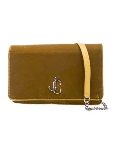 Pre-owned Jimmy Choo Leather Varenne In Green