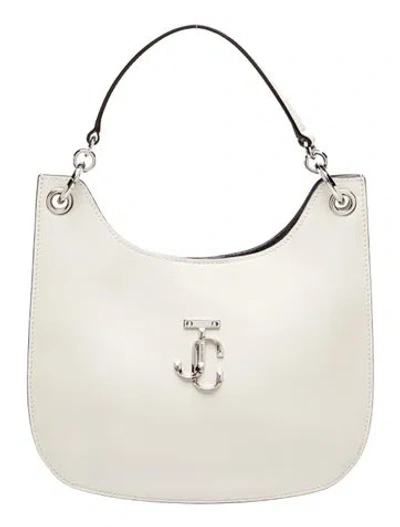 Pre-owned Jimmy Choo Leather Varenne In Neutrals