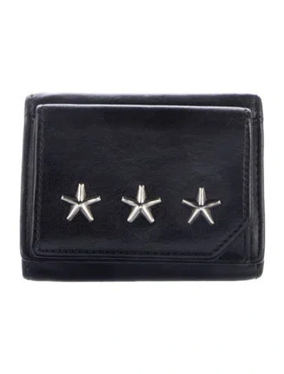 Pre-owned Jimmy Choo Leather Wallet In Black