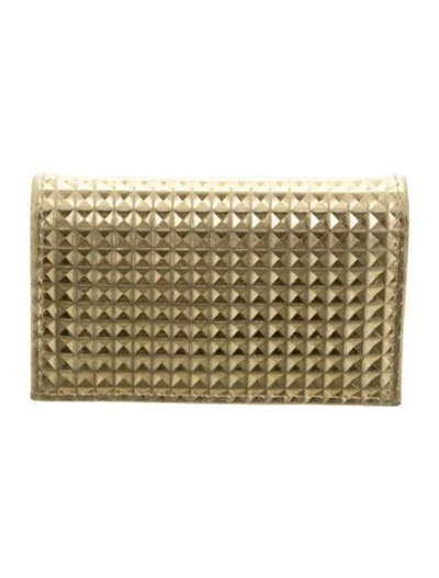 Pre-owned Jimmy Choo Leather Wallet In Gold