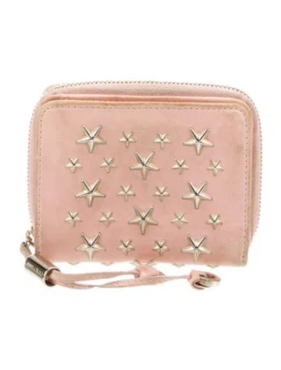 Pre-owned Jimmy Choo Leather Wallet In Pink