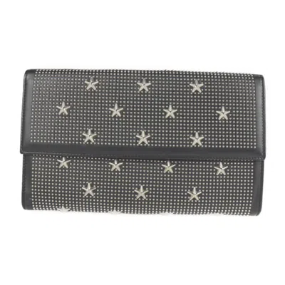 Pre-owned Jimmy Choo Leather Wallet () In Black
