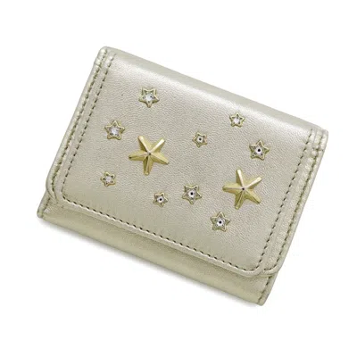 Pre-owned Jimmy Choo Leather Wallet (tri-fold) () In Multi