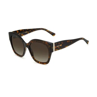 Jimmy Choo Leela/s 086/ha Sunglasses In 086/ha Tartarugato