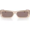 Jimmy Choo Lennon 54mm Polarized Rectangular Sunglasses