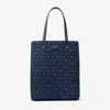 Jimmy Choo Lenny North-south M-m In Dark Denim/silver
