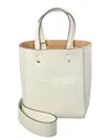 Jimmy Choo Lenny N/s Small Leather Tote In White