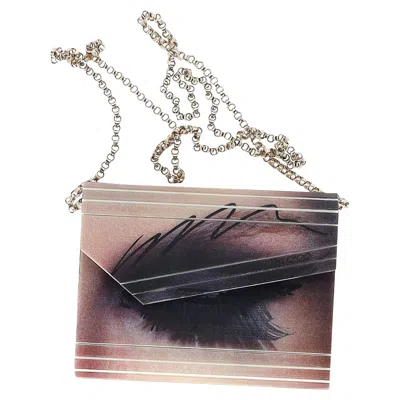 Jimmy Choo Lenticular Printed Candy Clutch In Multicolor Acrylic