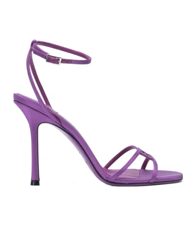 Jimmy Choo Leo 100 Wrap Sandals In Purple