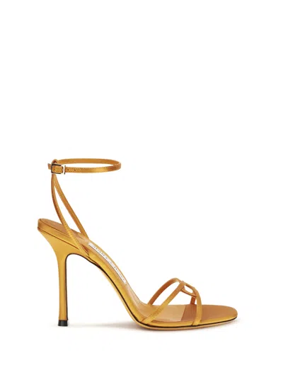 Jimmy Choo Leo Heel Sandal In Orange