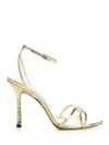Jimmy Choo Leo Sandal In Gold