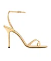 Jimmy Choo 1998 Leo 100 Gold Leather Sandals
