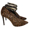 Jimmy Choo Leopard Ankle-strap Pumps In Brown Pony Hair In Animal Print