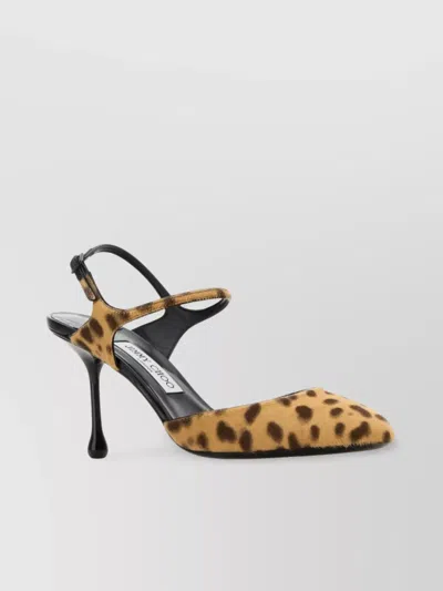 Jimmy Choo Leopard Print Calf Hair Stiletto Pumps In Brown
