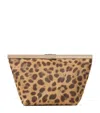 Jimmy Choo Ganache Leopard-print Chain Clutch Bag In Brown