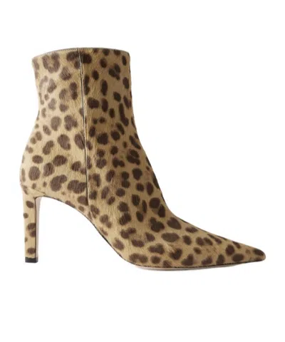 Jimmy Choo Frankie 85 Leopard-print Pony Hair Ankle Boots In Multi