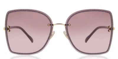 Jimmy Choo Leti/s Vo1/9r Women's Sunglasses Gold Size 62